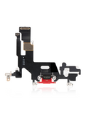 Replacement Charging Port Flex Cable Compatible with Apple iPhone 11 (Premium) (Red)