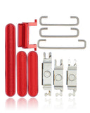 Replacement Hard Buttons (Power / Volume / Switch) Compatible with Apple iPhone 11 (Red)