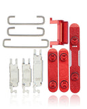 Replacement Hard Buttons (Power / Volume / Switch) Compatible with Apple iPhone 11 (Red)