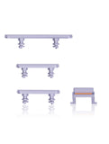 Replacement Hard Buttons (Power / Volume / Switch) Compatible with Apple iPhone 11 (Purple)
