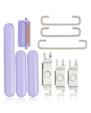Replacement Hard Buttons (Power / Volume / Switch) Compatible with Apple iPhone 11 (Purple)