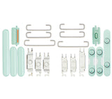 Replacement Hard Buttons (Power / Volume / Switch) Compatible with Apple iPhone 11 (Green)