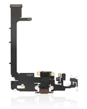 Replacement Charging Port Flex Cable With Board Compatible with Apple iPhone 11 Pro Max (Premium) (Gold)