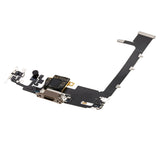Replacement Charging Port Flex Cable With Board Compatible with Apple iPhone 11 Pro Max (Premium) (Gold)