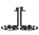 Replacement Charging Port Flex Cable With Board Compatible with Apple iPhone 11 Pro Max (Premium) (Silver)