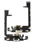 Replacement Charging Port Flex Cable With Board Compatible with Apple iPhone 11 Pro Max (Aftermarket Plus) (Silver)