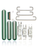 Replacement Hard Buttons (Power / Volume / Switch) Compatible with Apple iPhone 11 Pro / 11 Pro Max (Midnight Green)