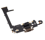 Replacement Charging Port Flex Cable With Board Compatible with Apple iPhone 11 Pro (Premium) (Gold)