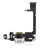 Replacement Charging Port Flex Cable With Board Compatible with Apple iPhone 11 Pro (Premium) (Silver)