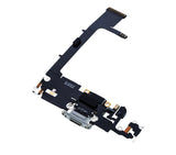 Replacement Charging Port Flex Cable With Board Compatible with Apple iPhone 11 Pro (Premium) (Silver)