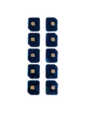 Replacement Flash Light / Power Flex Bracket With Microphone Mesh Compatible with Apple iPhone 11 Pro (Gold) (10 Pack)