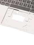 Replacement Top Case With Keyboard Compatible with Apple MacBook Air 13" A1932 (2018 / 2019) (US English) (Used OEM Pull: New) (Space Gray)