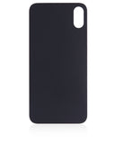 Replacement Back Glass With 3M Adhesive Compatible with Apple iPhone XS (No Logo / Large Camera Hole) (Space Gray)
