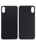 Replacement Back Glass With 3M Adhesive Compatible with Apple iPhone XS (No Logo / Large Camera Hole) (Space Gray)