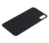 Replacement Back Glass With 3M Adhesive Compatible with Apple iPhone XS (No Logo / Large Camera Hole) (Space Gray)