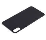 Replacement Back Glass With 3M Adhesive Compatible with Apple iPhone XS (No Logo / Large Camera Hole) (Space Gray)
