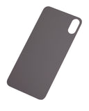 Replacement Back Glass With 3M Adhesive Compatible with Apple iPhone XS (No Logo / Large Camera Hole) (Silver)