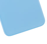 Replacement Back Glass With 3M Adhesive Compatible with Apple iPhone XR (No Logo / Large Camera Hole) (Blue)