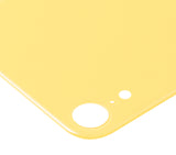 Replacement Back Glass With 3M Adhesive Compatible with Apple iPhone XR (No Logo / Large Camera Hole) (Yellow)