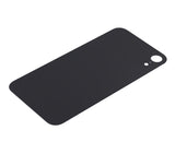 Replacement Back Glass With 3M Adhesive Compatible with Apple iPhone XR (No Logo / Large Camera Hole) (Black)