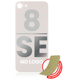 Replacement Back Glass With 3M Adhesive Compatible with Apple iPhone 8 / SE (2020) (No Logo / Large Camera Hole) (Gold)