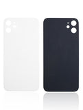 Replacement Back Glass With 3M Adhesive Compatible with Apple iPhone 11 (No Logo / Large Camera Hole) (White)