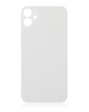 Replacement Back Glass With 3M Adhesive Compatible with Apple iPhone 11 (No Logo / Large Camera Hole) (White)