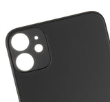 Replacement Back Glass With 3M Adhesive Compatible with Apple iPhone 11 (No Logo / Large Camera Hole) (Black)