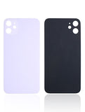 Replacement Back Glass With 3M Adhesive Compatible with Apple iPhone 11 (No Logo / Large Camera Hole) (Purple)