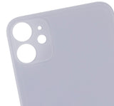 Replacement Back Glass With 3M Adhesive Compatible with Apple iPhone 11 (No Logo / Large Camera Hole) (Purple)
