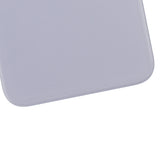 Replacement Back Glass With 3M Adhesive Compatible with Apple iPhone 11 (No Logo / Large Camera Hole) (Purple)