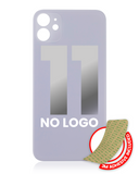 Replacement Back Glass With 3M Adhesive Compatible with Apple iPhone 11 (No Logo / Large Camera Hole) (Purple)