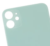 Replacement Back Glass With 3M Adhesive Compatible with Apple iPhone 11 (No Logo / Large Camera Hole) (Green)