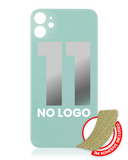Replacement Back Glass With 3M Adhesive Compatible with Apple iPhone 11 (No Logo / Large Camera Hole) (Green)