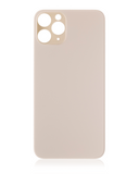 Replacement Back Glass With 3M Adhesive Compatible with Apple iPhone 11 Pro (No Logo / Large Camera Hole) (Gold)