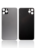 Replacement Back Glass With 3M Adhesive Compatible with Apple iPhone 11 Pro (No Logo / Large Camera Hole) (Space Gray)
