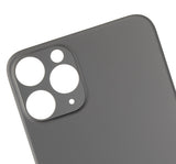 Replacement Back Glass With 3M Adhesive Compatible with Apple iPhone 11 Pro (No Logo / Large Camera Hole) (Space Gray)