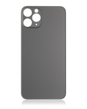 Replacement Back Glass With 3M Adhesive Compatible with Apple iPhone 11 Pro (No Logo / Large Camera Hole) (Space Gray)