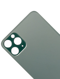 Replacement Back Glass With 3M Adhesive Compatible with Apple iPhone 11 Pro Max (No Logo / Large Camera Hole) (Midnight Green)
