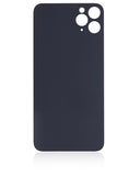 Replacement Back Glass With 3M Adhesive Compatible with Apple iPhone 11 Pro Max (No Logo / Large Camera Hole) (Space Gray)