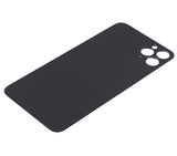 Replacement Back Glass With 3M Adhesive Compatible with Apple iPhone 11 Pro Max (No Logo / Large Camera Hole) (Space Gray)