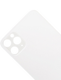 Replacement Back Glass With 3M Adhesive Compatible with Apple iPhone 11 Pro Max (No Logo / Large Camera Hole) (Silver)