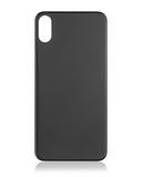 Replacement Back Glass With 3M Adhesive Compatible with Apple iPhone X (No Logo / Large Camera Hole) (Space Gray)