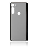 Replacement Back cover Glass Compatible with Motorola Moto G8 Power (XT2041-1 / XT2041-3 / 2020) (Smoke Black)