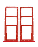 Replacement Dual Sim Card Tray Compatible with Samsung Galaxy A10s (A107 / 2019) / A20s (A207 / 2019) (Red)