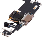 Replacement Charging Port Flex Cable With Board Compatible with Apple iPhone 11 Pro Max (Used OEM Pull) (Gold)