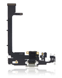 Replacement Charging Port Flex Cable With Board Compatible with Apple iPhone 11 Pro Max (Used OEM Pull) (Silver)