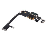 Replacement Charging Port Flex Cable With Board Compatible with Apple iPhone 11 Pro (Used OEM Pull) (Midnight Green)