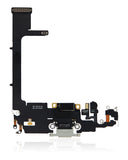 Replacement Charging Port Flex Cable With Board Compatible with Apple iPhone 11 Pro (Used OEM Pull) (Silver)