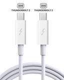 Replacement Thunderbolt 2 Cable (6ft.) Compatible with Apple MacBook / IMac / Mac (OEM Grade A) (Bulk Packaging)